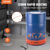 VEVOR 55 Gallon Metal Drum Heater 1200 Watt 5 inch Width 86-302°F Adjustable